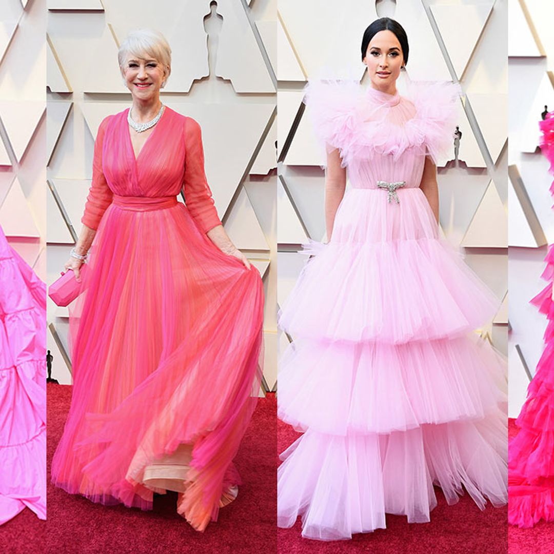 Pink dresses were EVERYWHERE on the Oscars red carpet