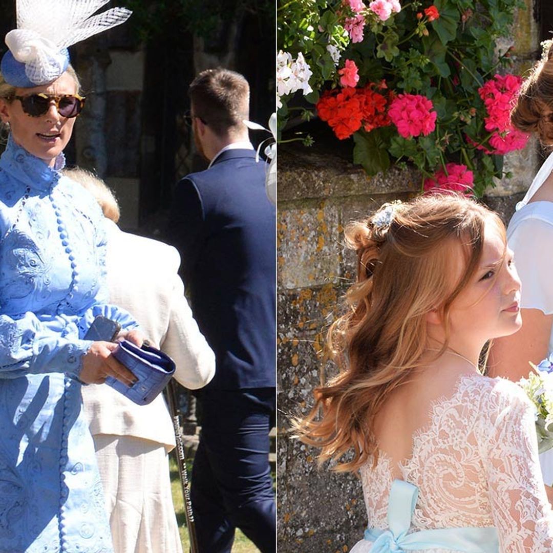Mia and Lena Tindall make adorable royal bridesmaids at Stephanie Phillips' wedding