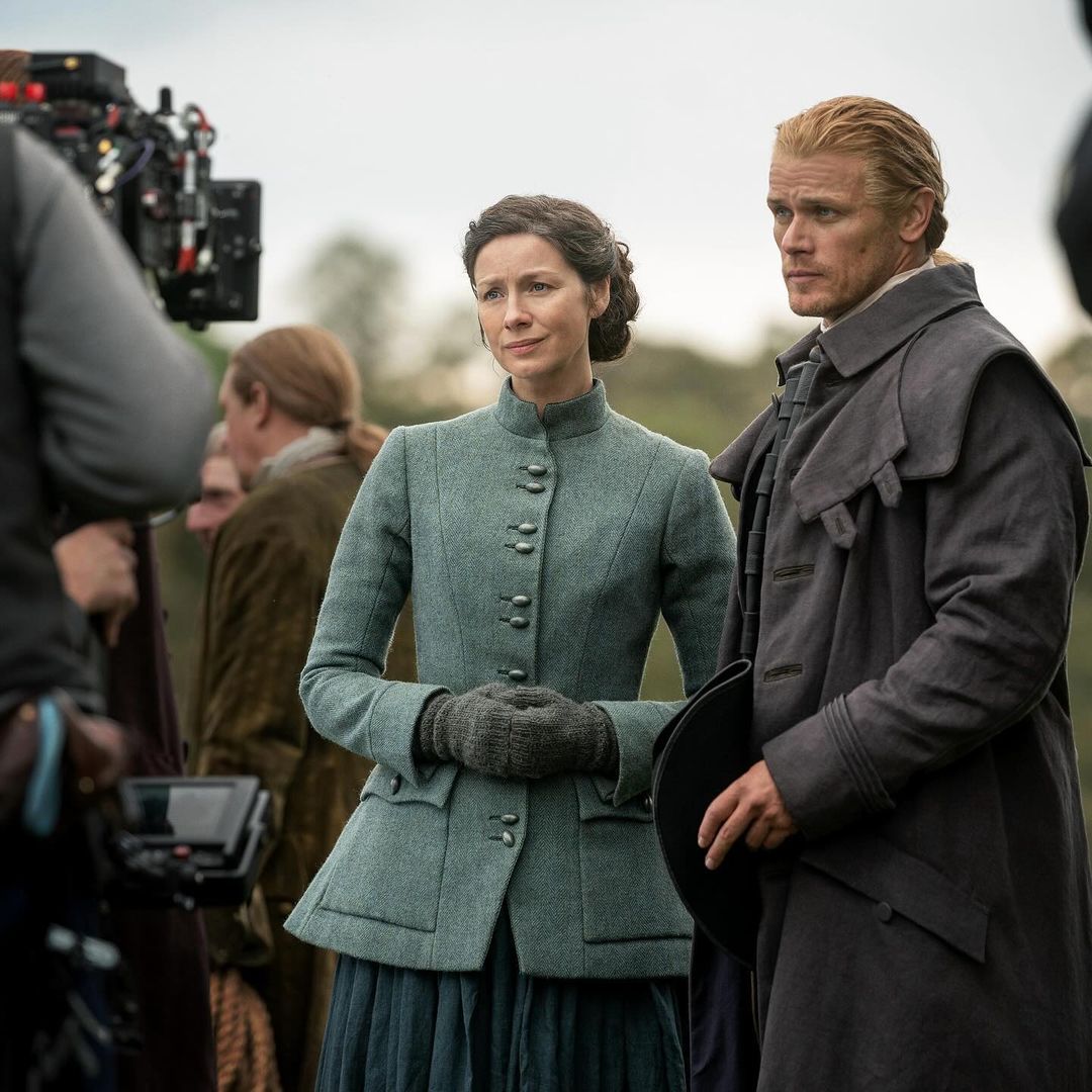 Outlander fans in tears as Caitríona Balfe and Sam Heughan wrap final ever series