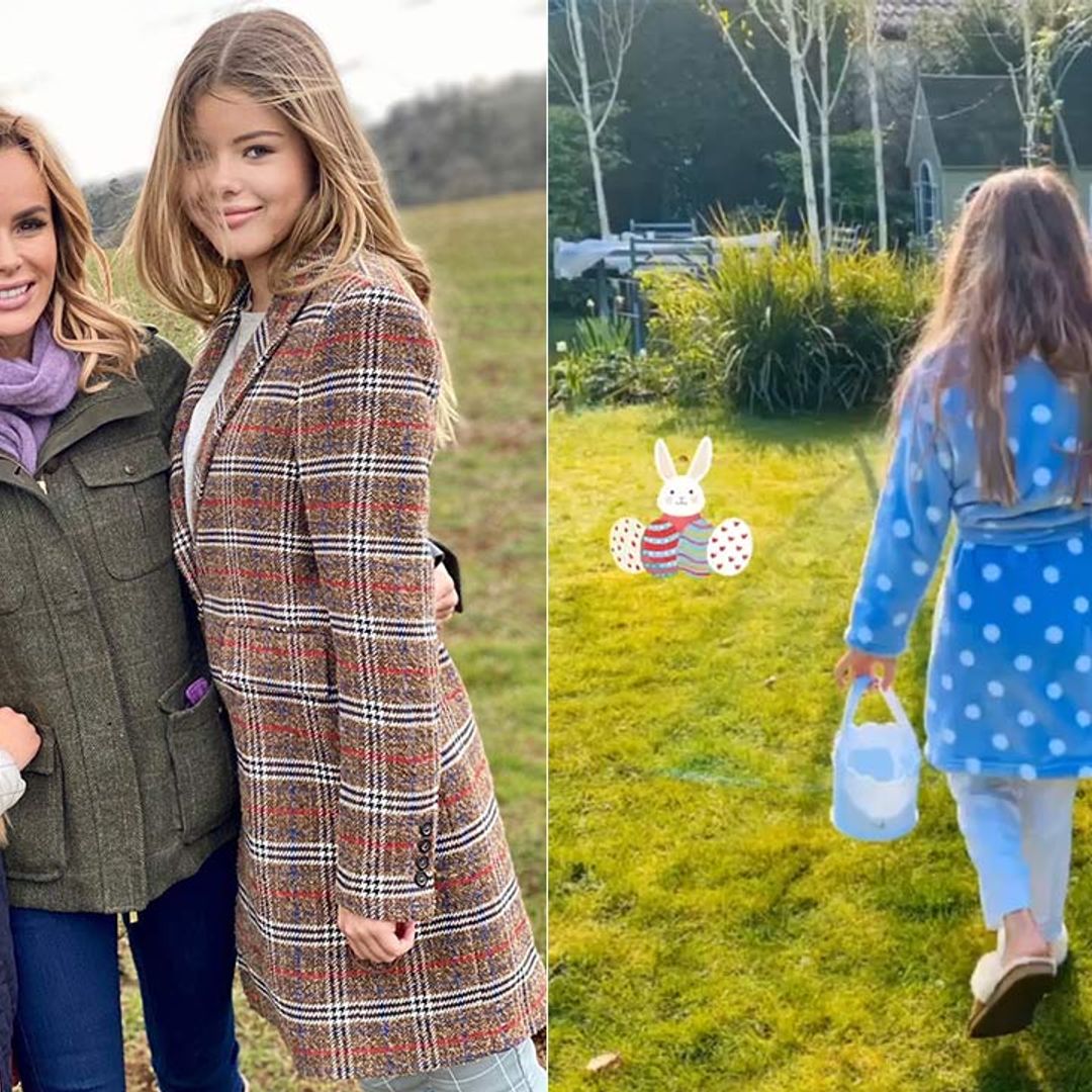 Amanda Holden's daughter Hollie proudly shows off Easter chocolate bunny – and it's huge