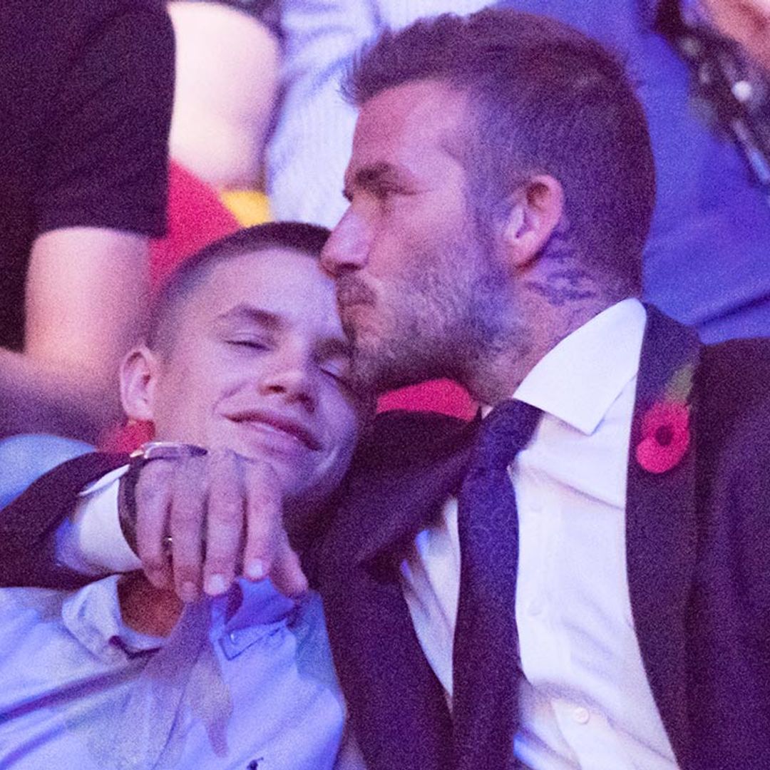 Romeo Beckham congratulates dad David for this special reason