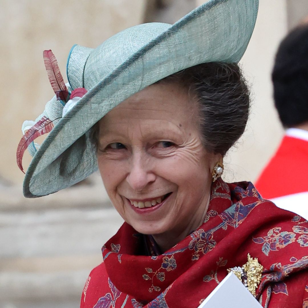 Princess Anne makes smiling appearance in her jazziest coat