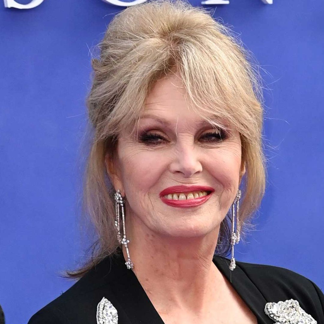 Joanna Lumley's white trainers have a flattering twist that work with any outfit