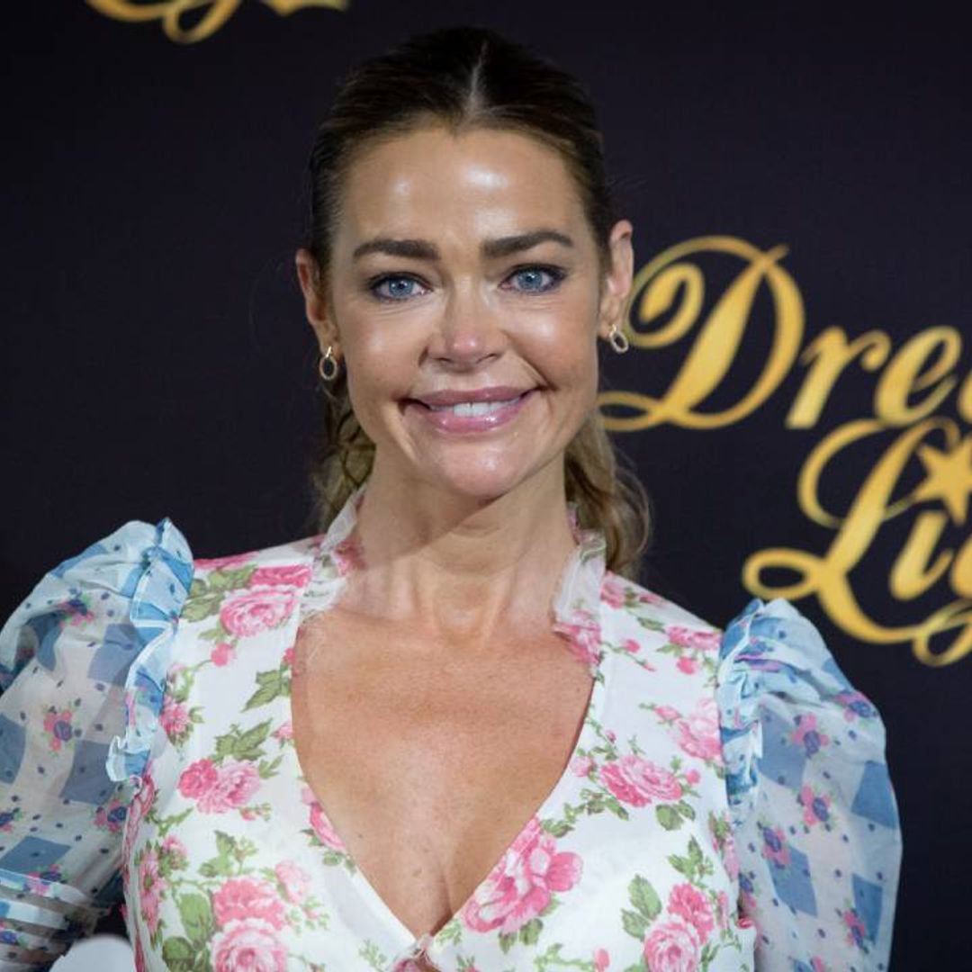Denise Richards stuns in a dreamy yellow dress and knee-high boots