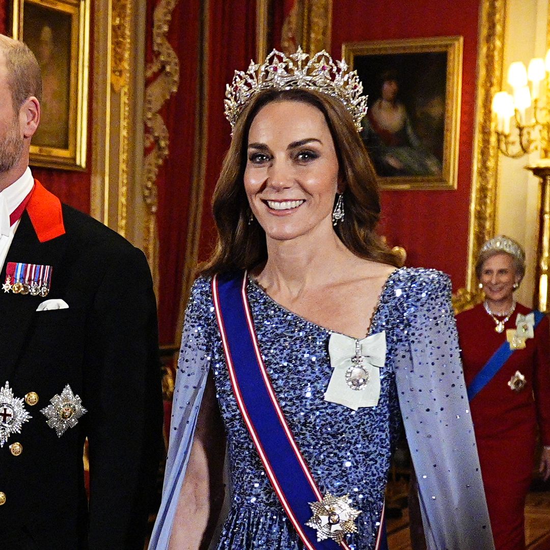 Princess of Wales debuts tiara in shimmering gown