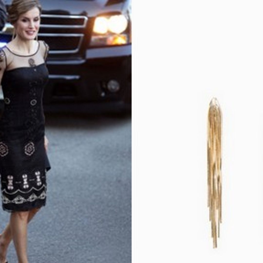 Queen Letizia of Spain completes look with $19.99 earrings from Mango