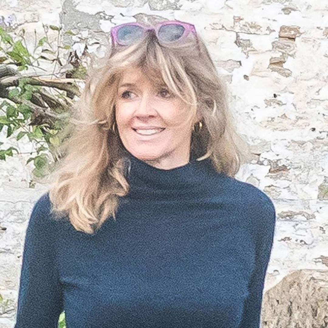 Dominic West's wife Catherine FitzGerald is all smiles in photo taken at Glin Castle