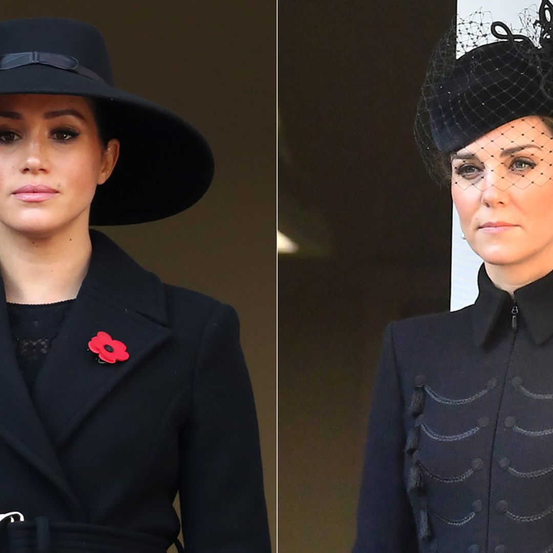 The simple reason Meghan Markle was on a different balcony to Kate Middleton at Remembrance Sunday event