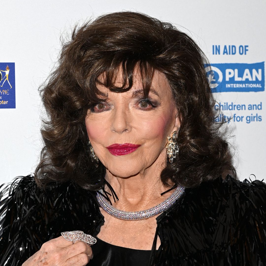 Joan Collins 90 Wows In Waist cinching Dress For Unbelievable 