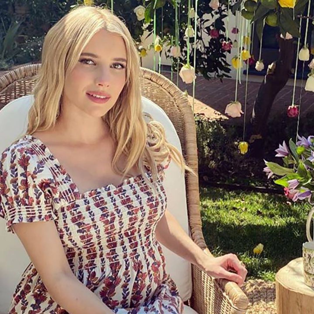 Emma Roberts' beautiful floral cake is a work of art