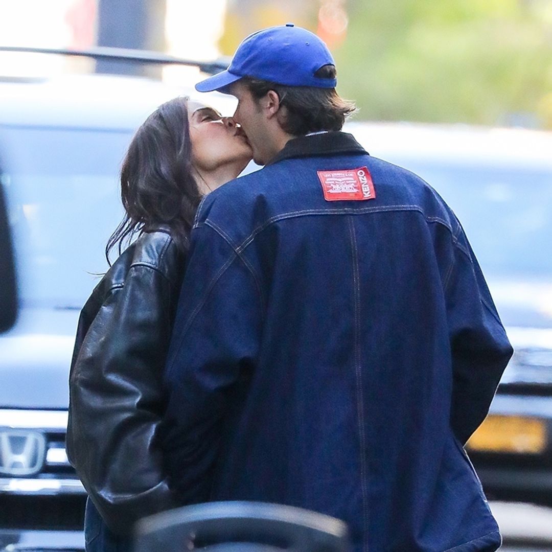 Cruz Beckham, 19, and new girlfriend Jackie Apostel, 28, pack on the PDA in New York