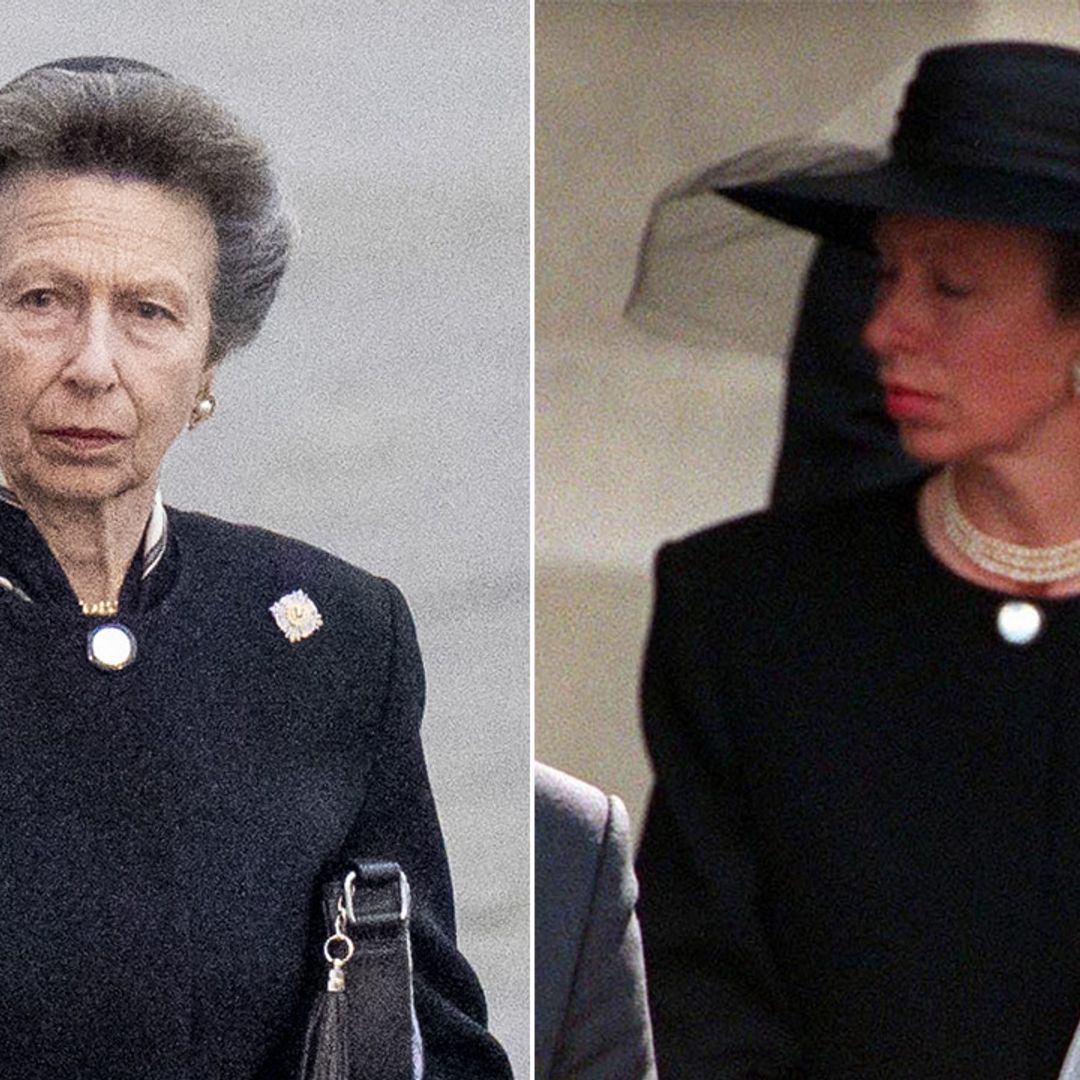 Princess Anne recycles 25-year-old outfit from Princess Diana's funeral