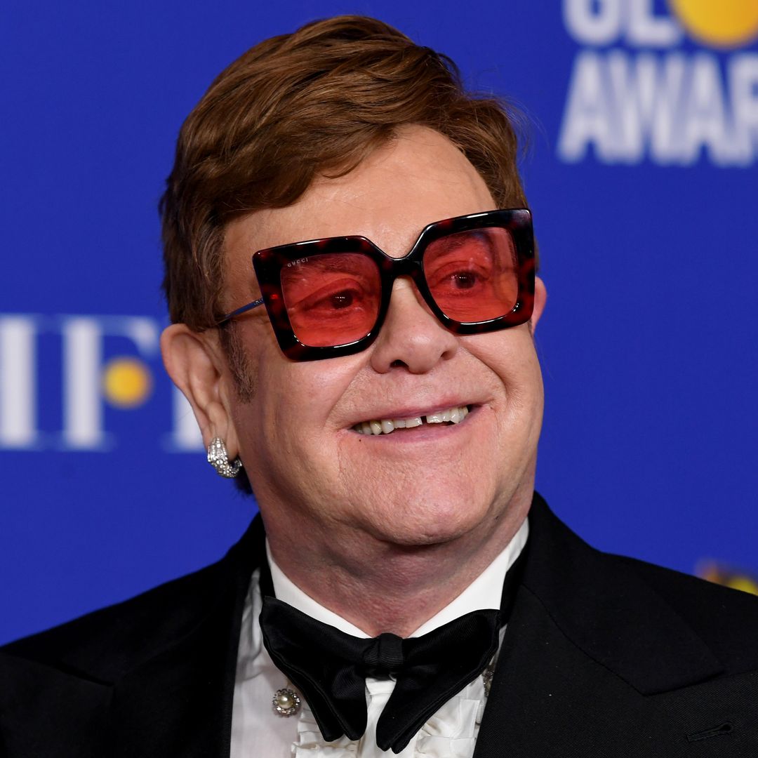 Elton John looks so healthy as he opens doors to £4.2m 'kitsch' home in rare photo