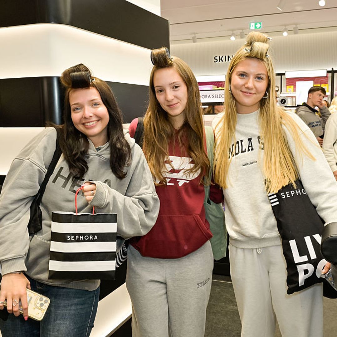 Customers attend the official opening of Sephora UK at Liverpool One Shopping Centre 