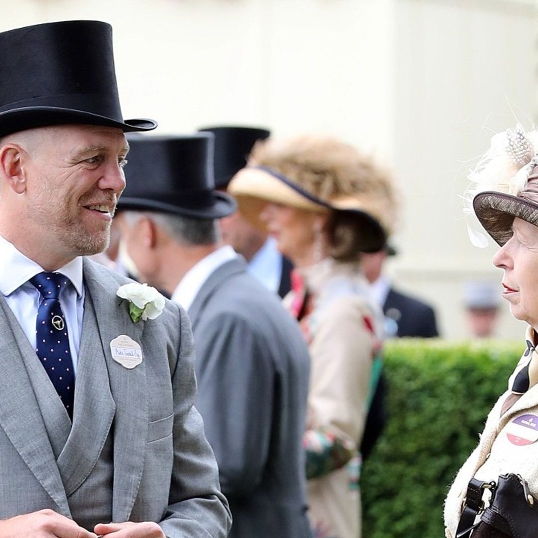 Mike Tindall greets Princess Anne with a kiss in new photos