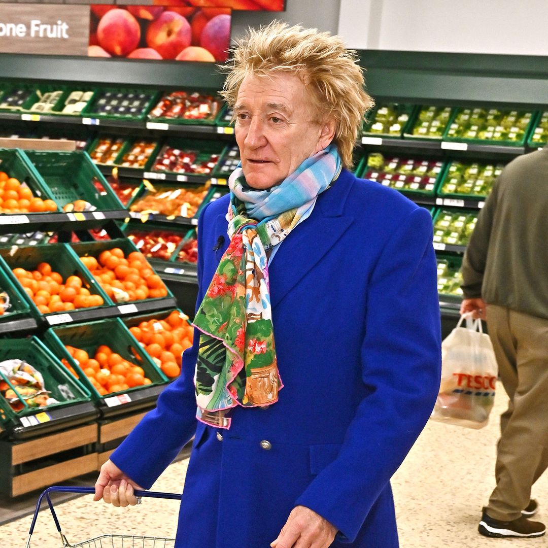 Sir Rod Stewart pictured at local Tesco in surprising move