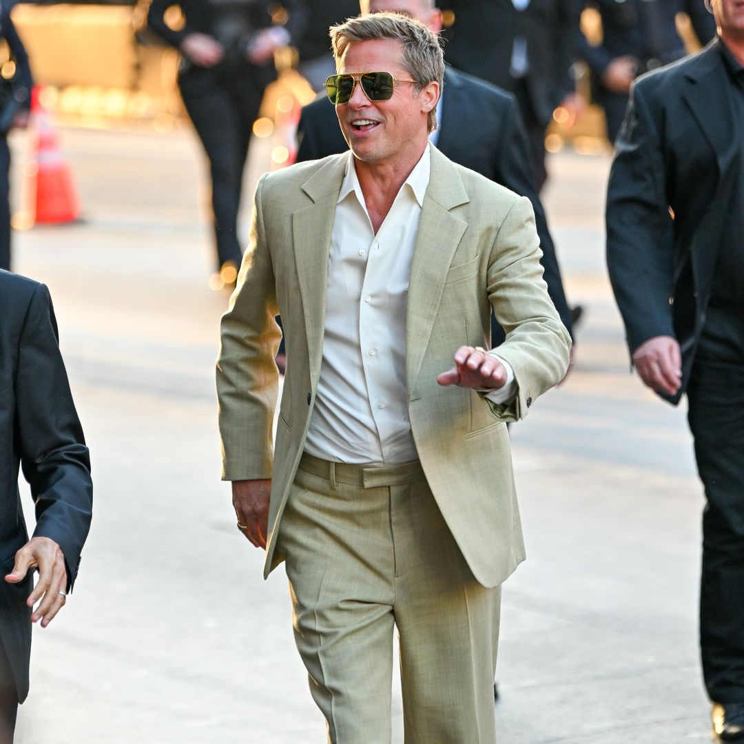 Brad Pitt rocks yellow loafers on the red carpet