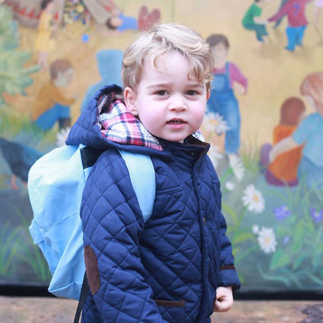 Prince George's first day of preschool – and what's inside his backpack!
