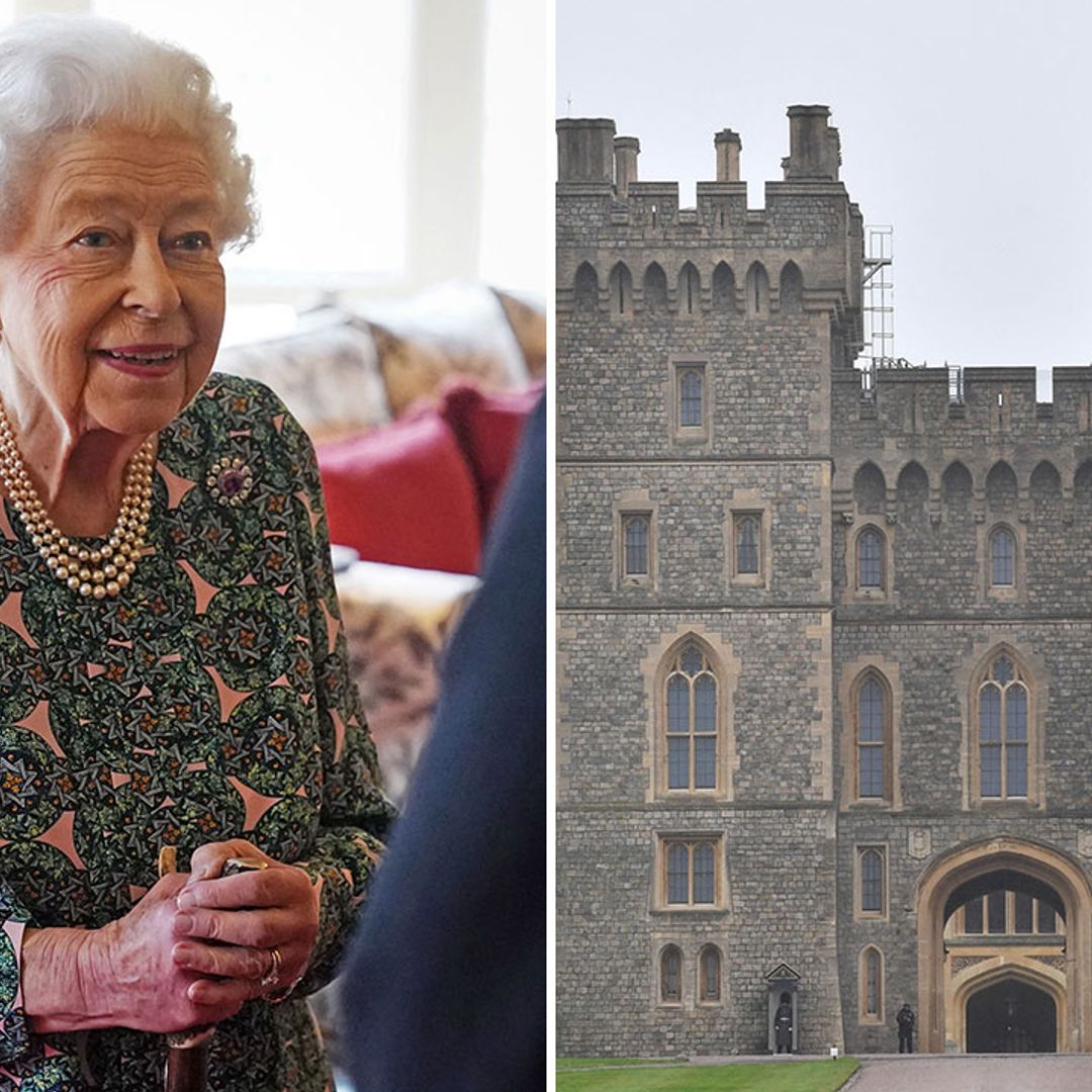 Who is looking after the Queen as she isolates with COVID-19 at Windsor Castle?