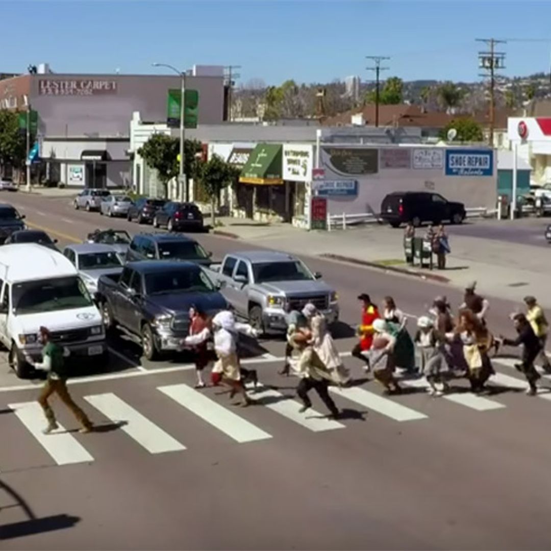 James Corden channels Belle in hilarious 'Crosswalk musical'