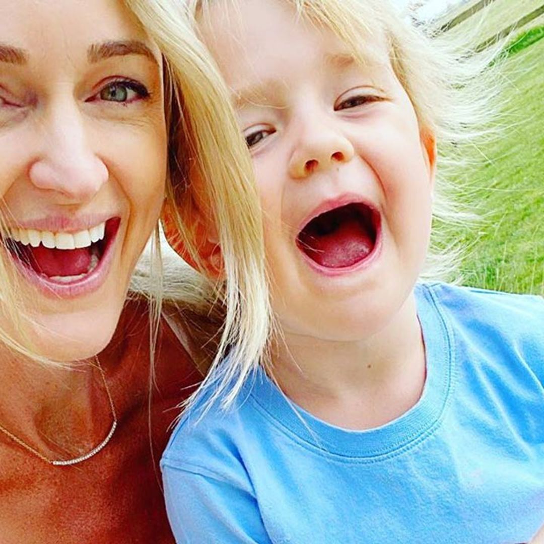 Storm Keating's son Cooper's inflatable paddling pool belongs in a water park - and it's on sale