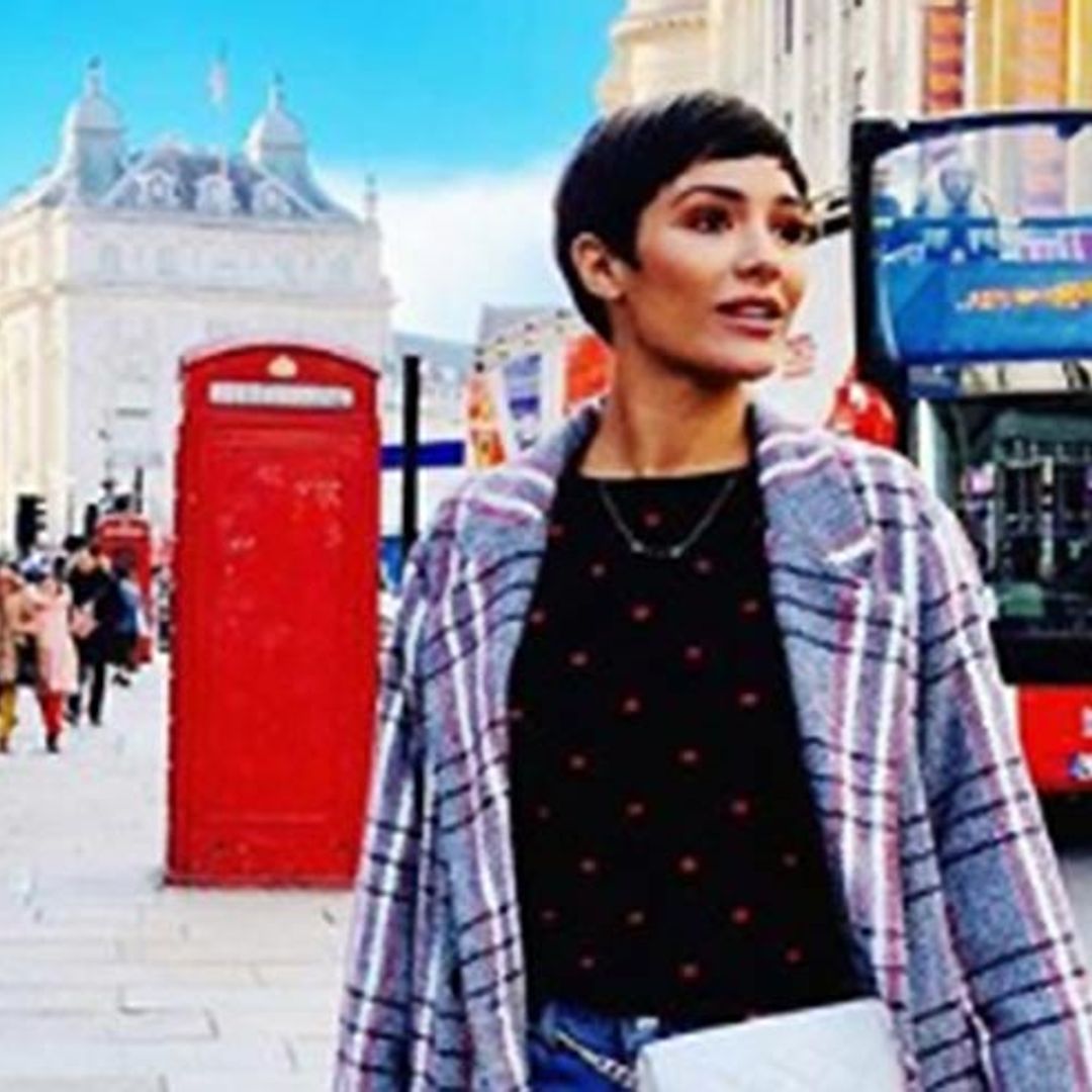 Marks & Spencer's pink faux fur coat is so glamorous - ask Frankie Bridge, she can't live without it