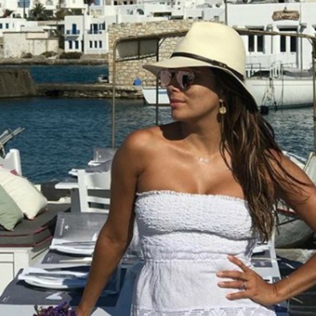 See Eva Longoria's holiday album from her relaxing Greek getaway
