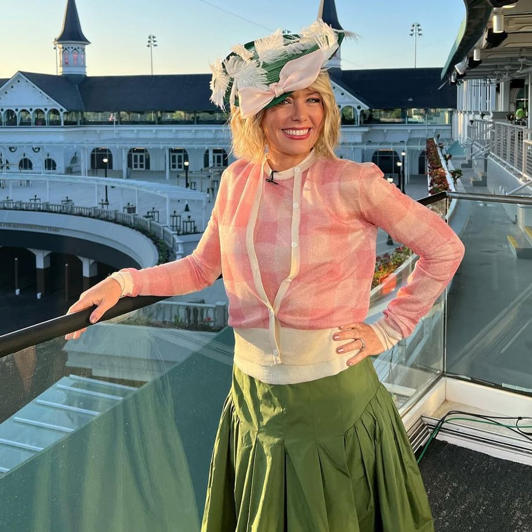 Dylan Dreyer showcases new longer hair transformation as she narrowly avoids mishap in the rain 