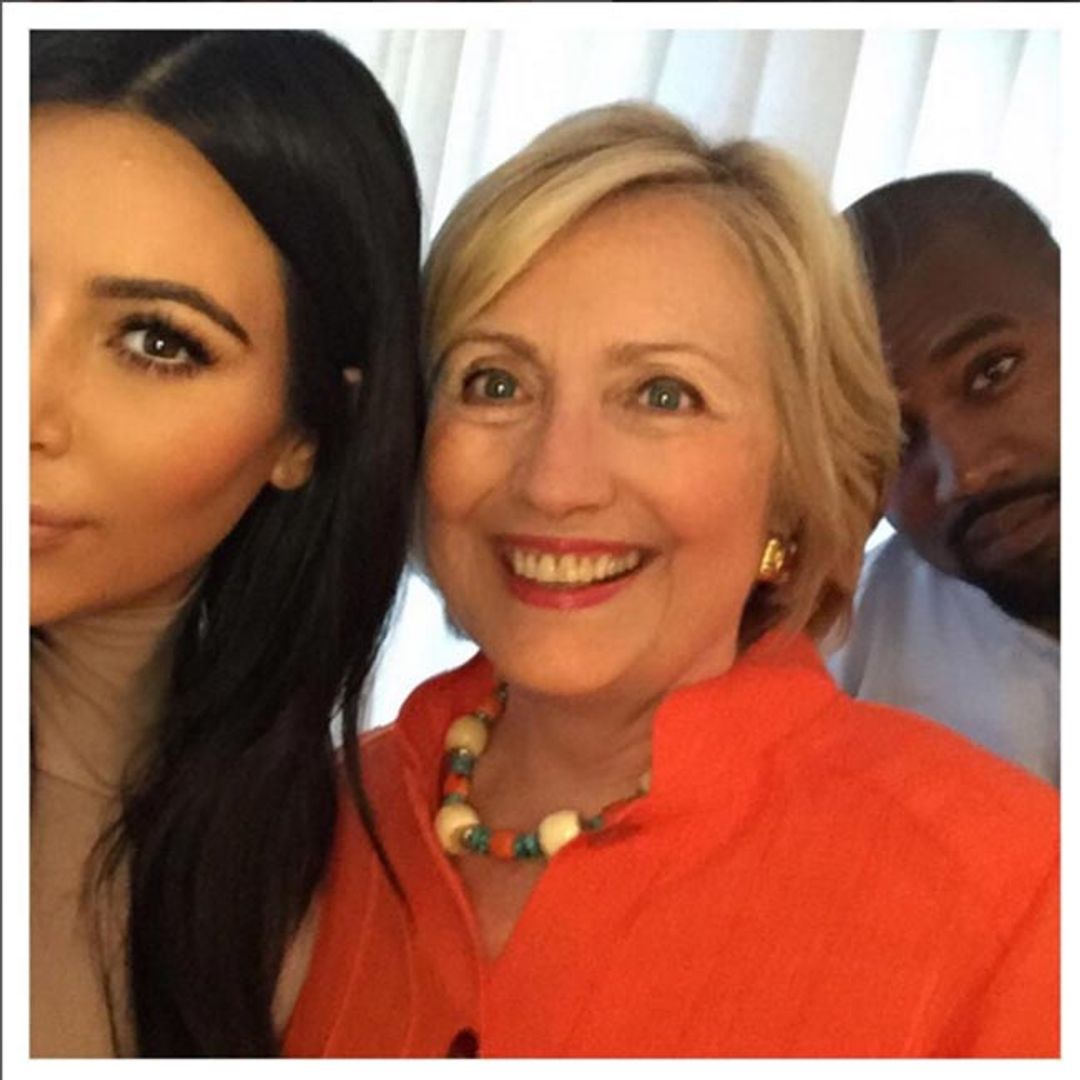 Hillary Clinton reveals Kim Kardashian's secret to a flawless selfie