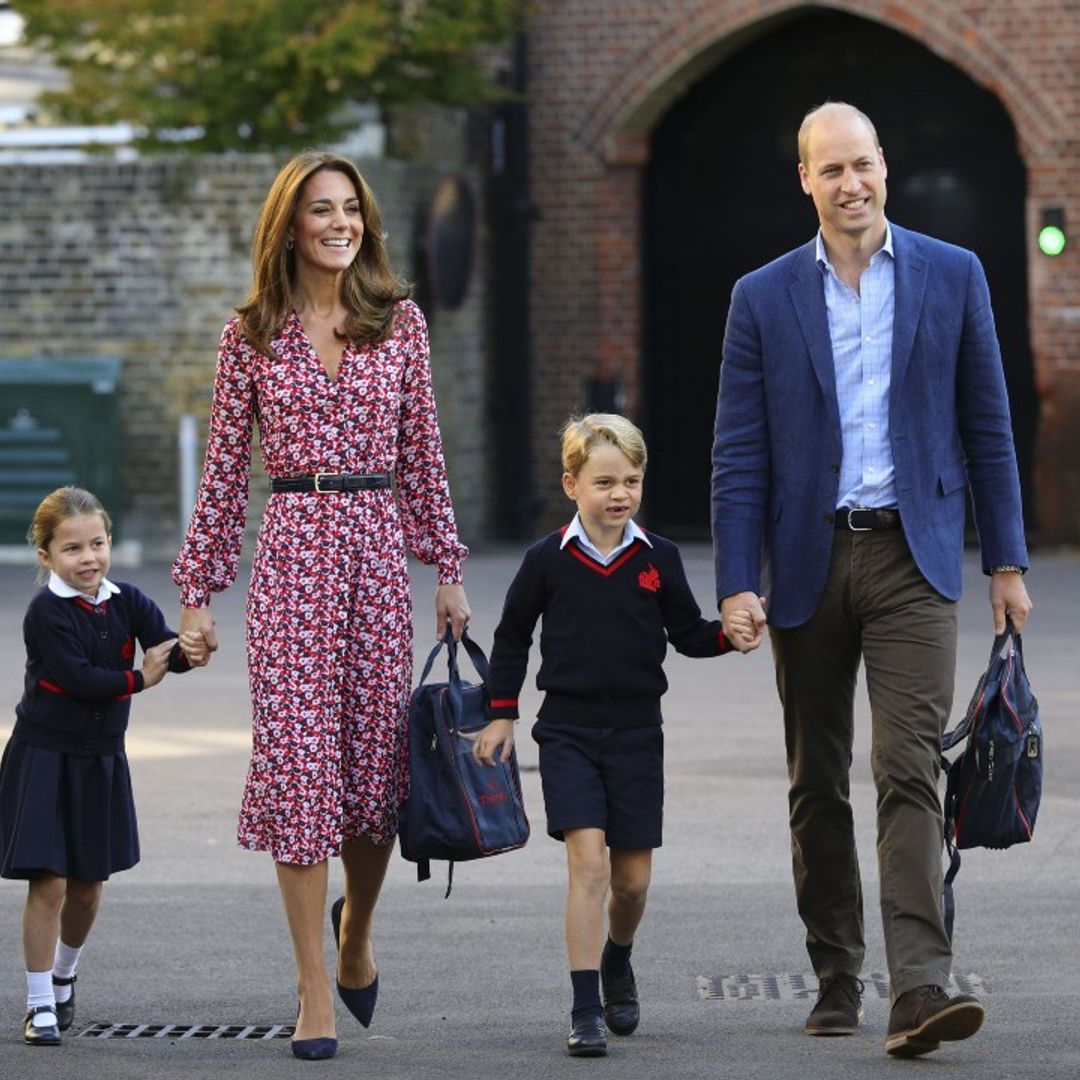Prince William shares relief at his children going back to school