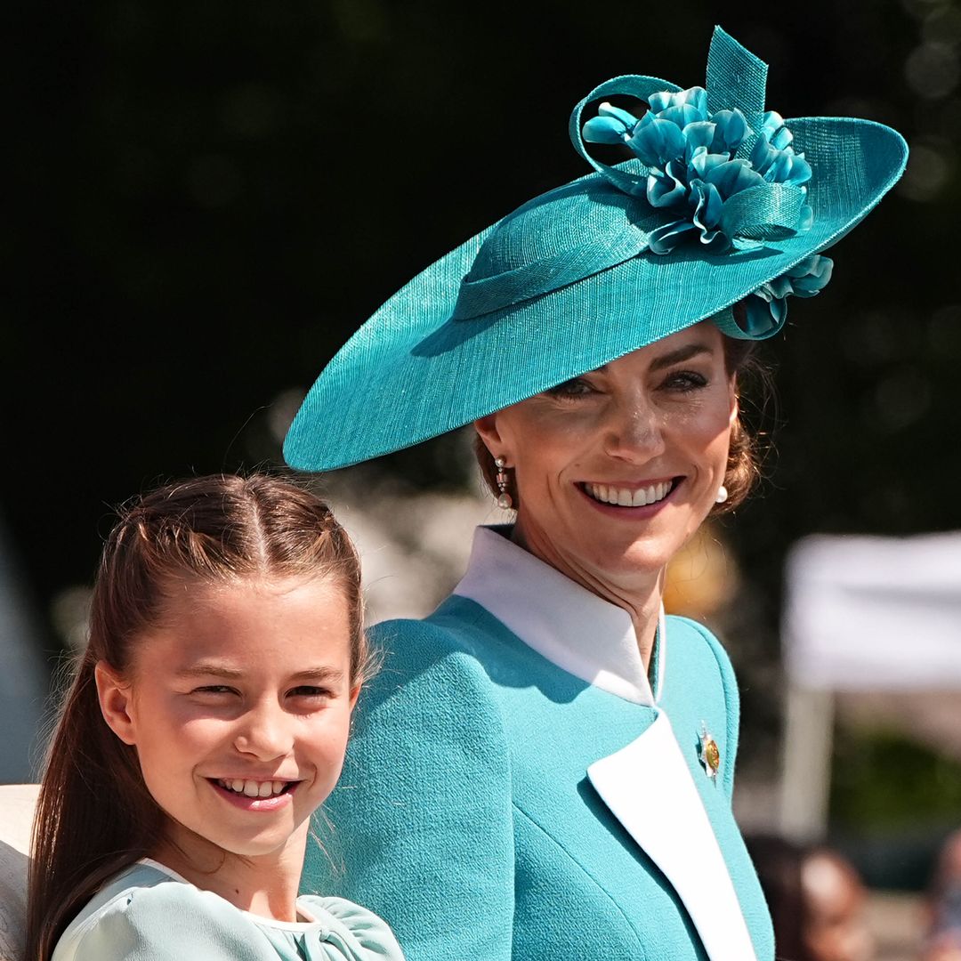 Princess Charlotte and Princess Kate share an adorable mother-daughter moment at Trooping the Colour 2025