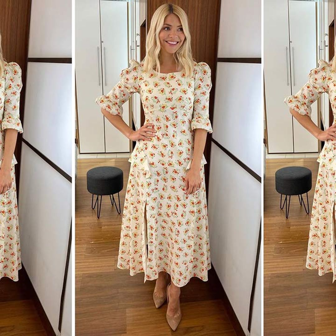 Holly Willoughby says goodbye to This Morning in Rixo dress of dreams
