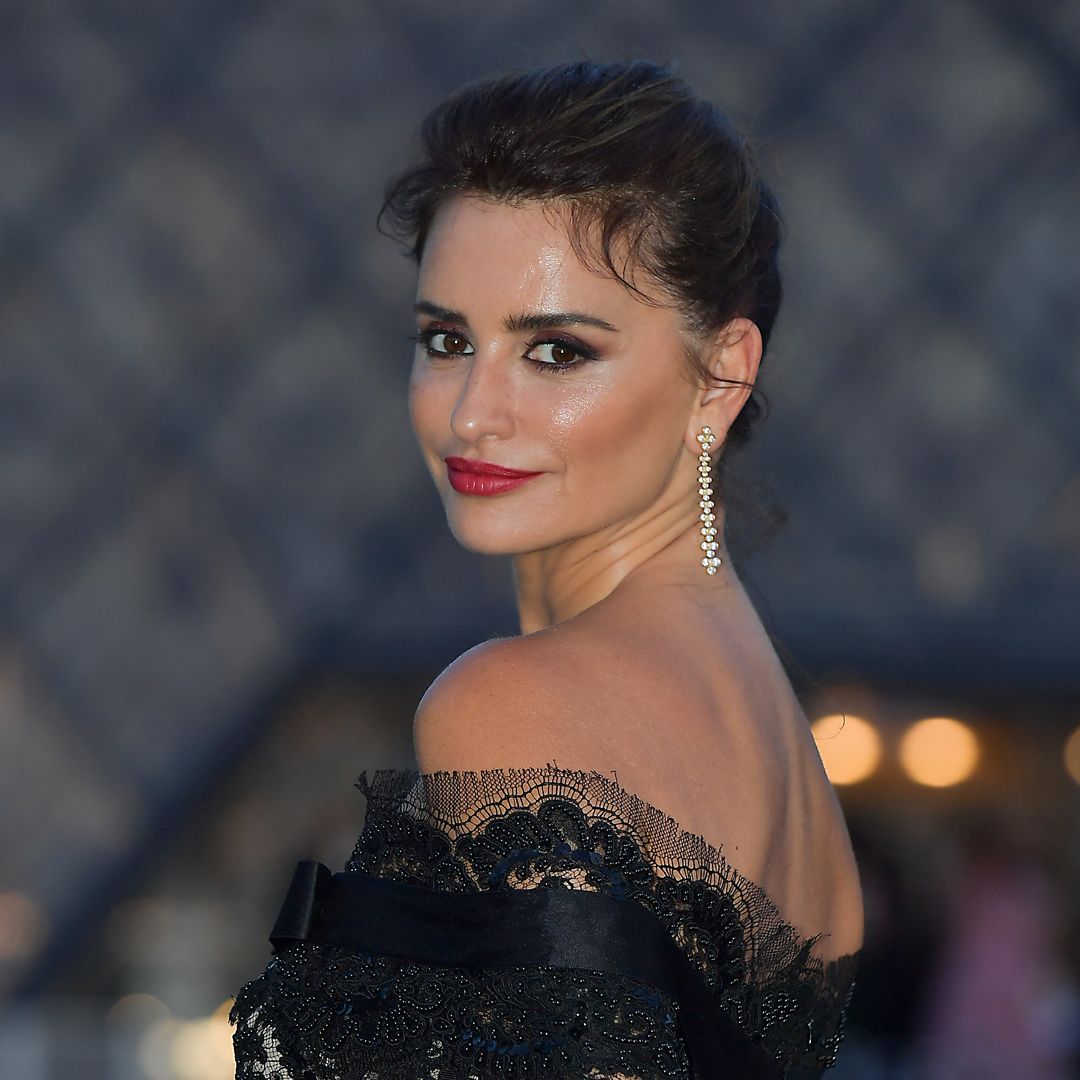 Penélope Cruz is a jaw-dropping beauty in a sheer black lace jumpsuit