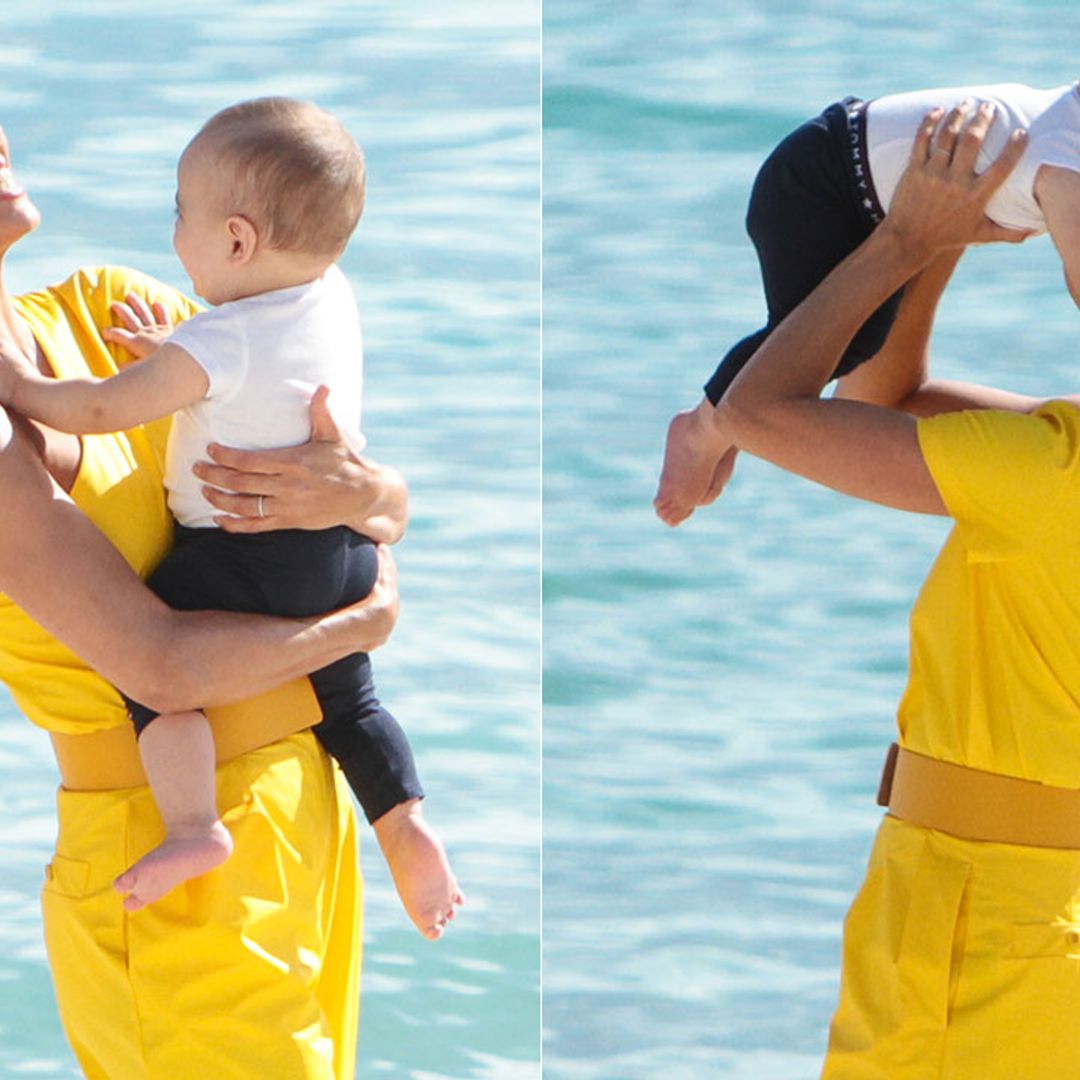 Eva Longoria dotes on ten-month-old son as he makes his Cannes debut – see the adorable photos