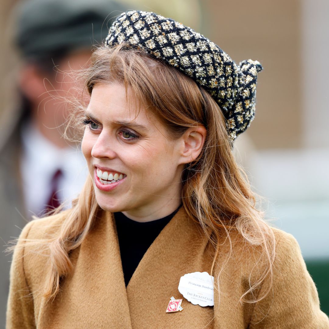 Princess Beatrice pictured in her rarely-seen silky engagement dress