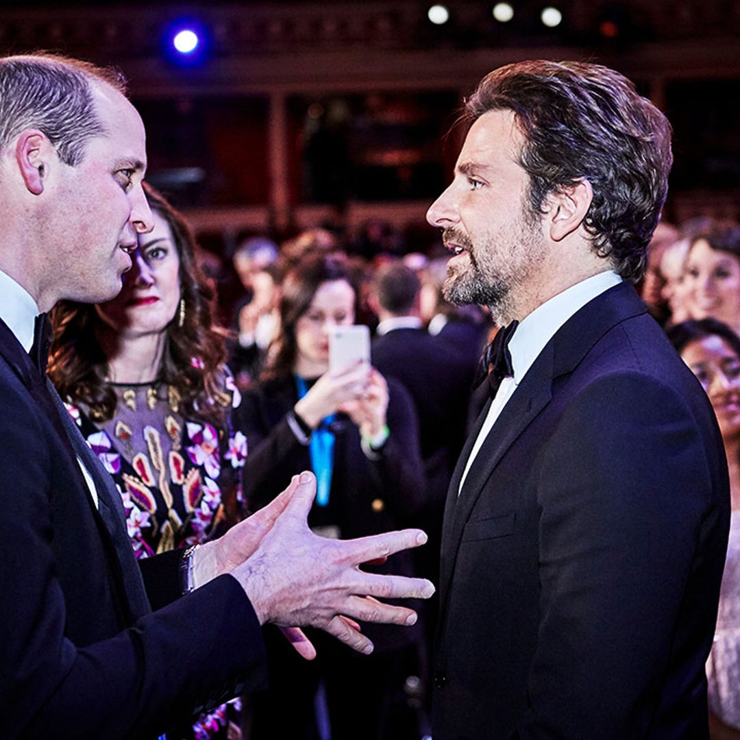 Bradley Cooper made Prince William laugh with THIS comment at the BAFTAs - VIDEO