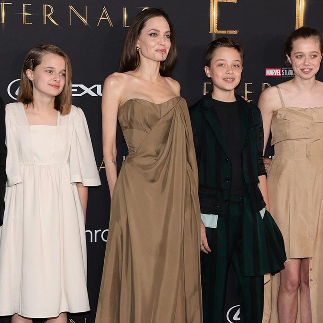 Angelina Jolie's daughter Zahara wears her Oscars gown to film premiere