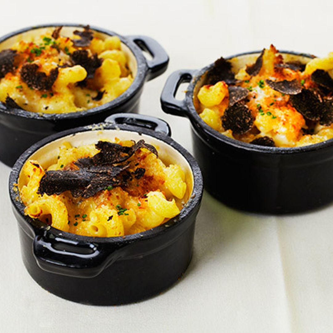 Wolfgang Puck's Baked Macaroni and Cheese with Black Truffle