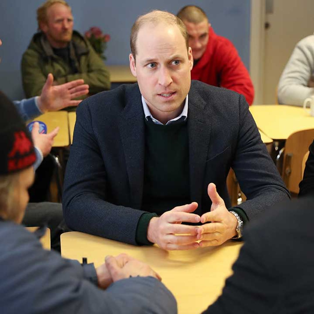 Prince William offers hope to homeless man who shares incredible true story
