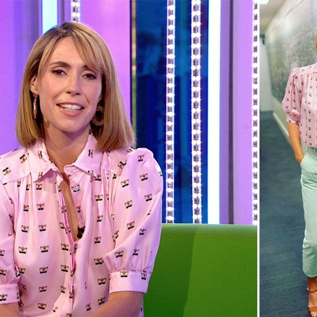 Alex Jones wows in pretty pastels – and her River Island jeans are a total bargain