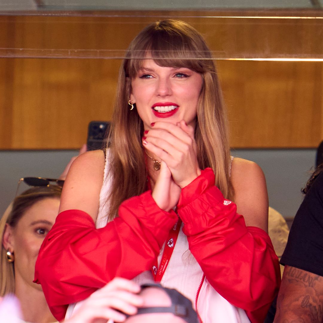 Taylor Swift nails soccer glamour in Varsity jacket and denim shorts to cheer on Travis Kelce