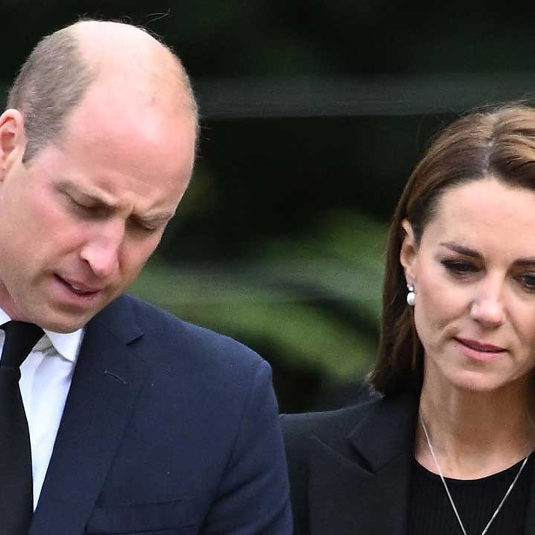 Prince William and the Princess of Wales have emotional outing as they view tributes at Sandringham