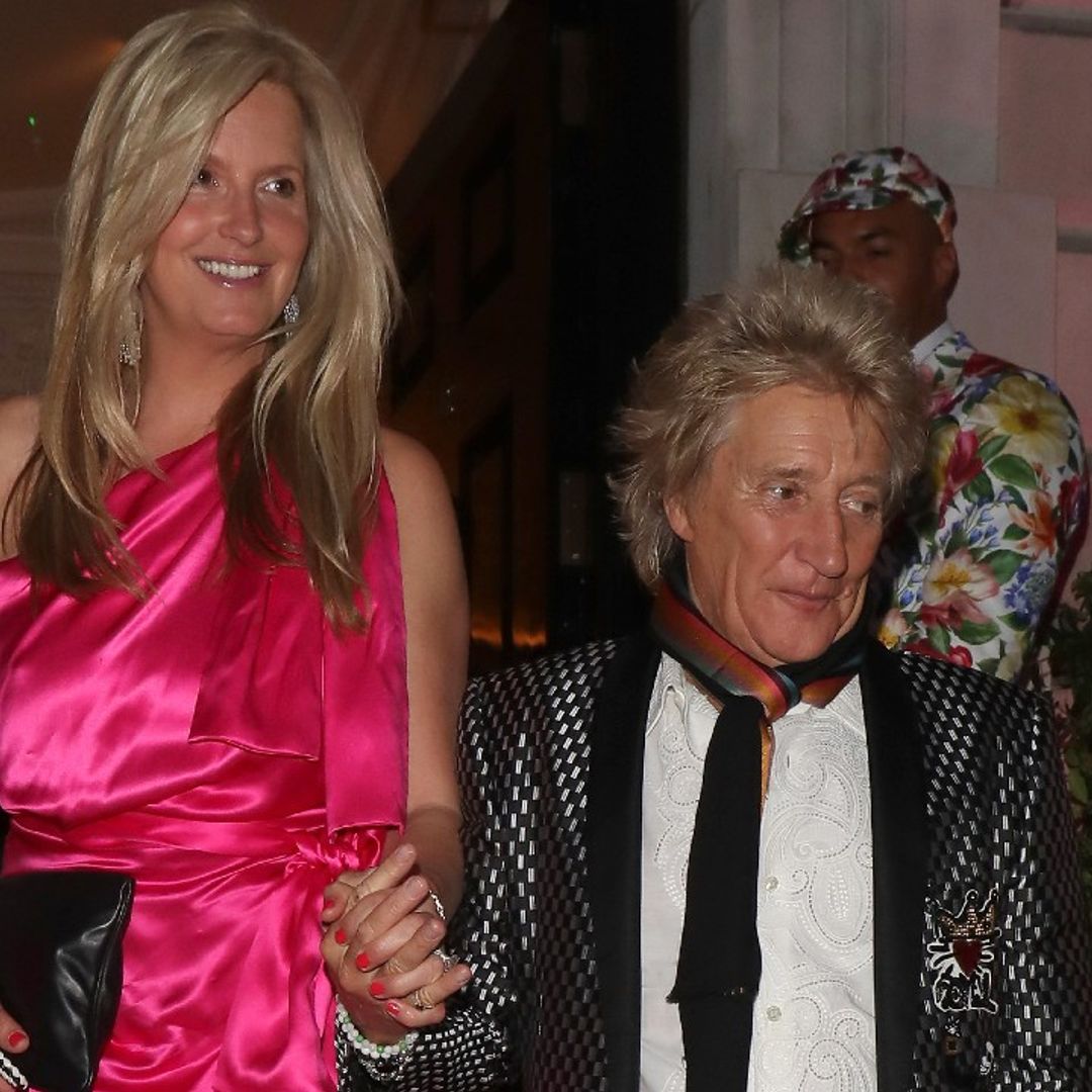 Penny Lancaster and Rod Stewart are snapped enjoying the sun on holiday