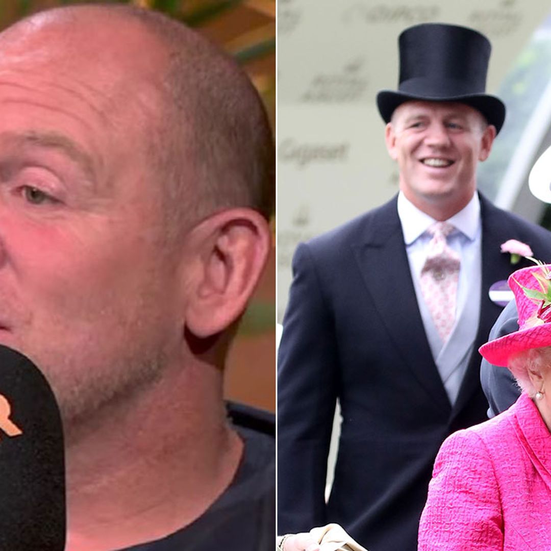 Mike Tindall holds back tears as he discusses tributes left to the Queen