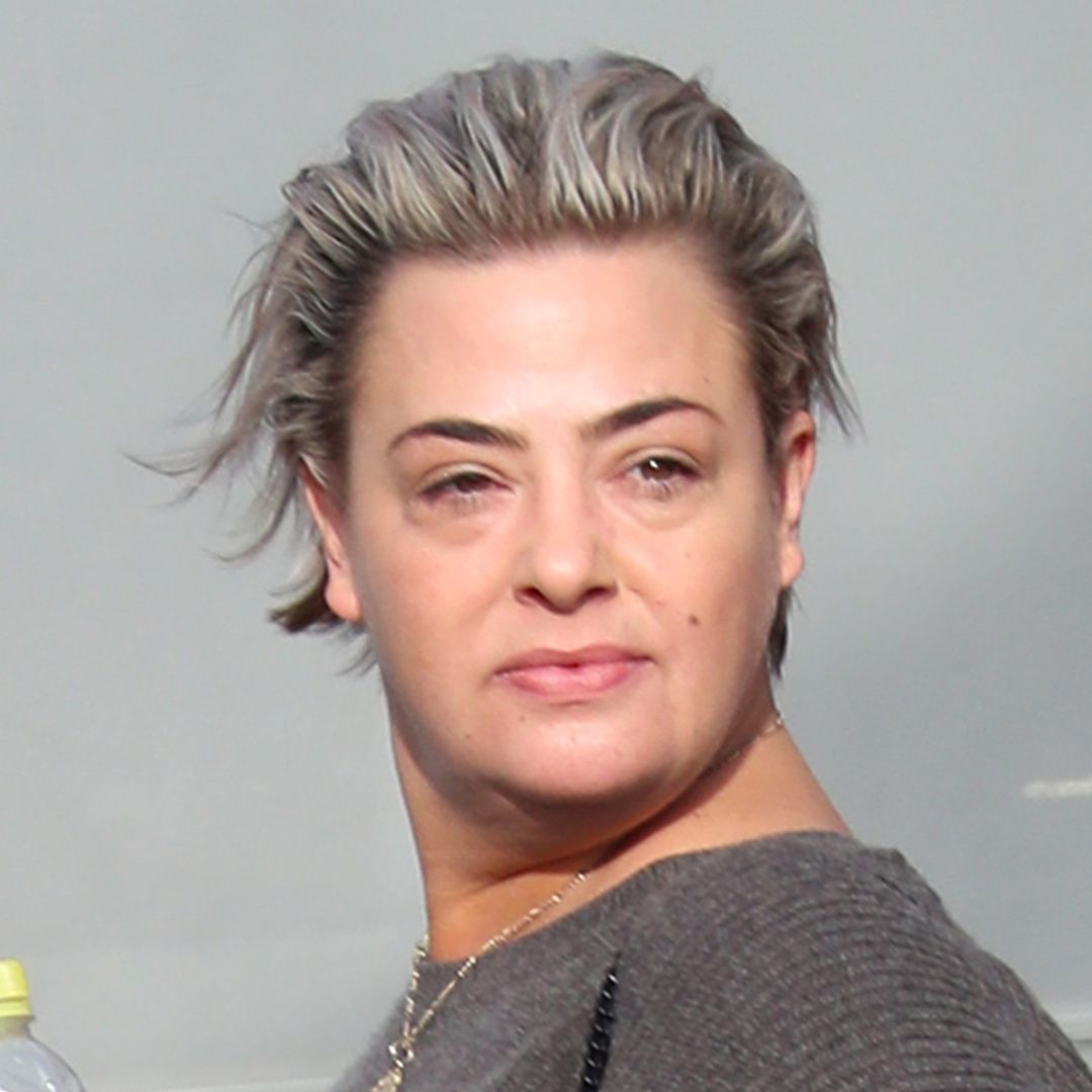 Lisa Armstrong looks super stylish in waxed jeans as she leaves Strictly rehearsals