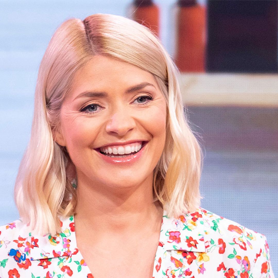 Holly Willoughby's white polka-dot Warehouse dress has This Morning SO excited