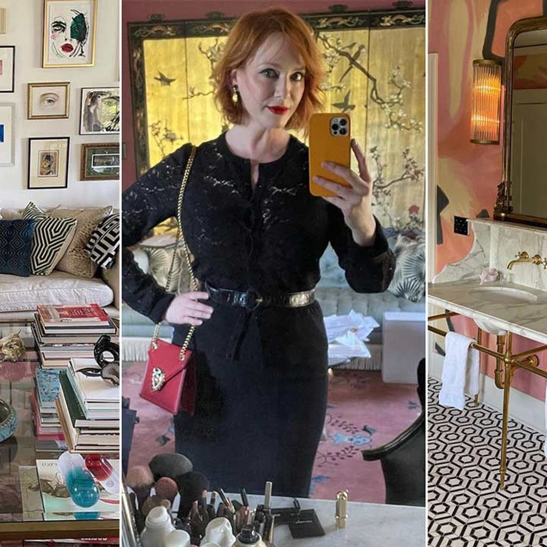 Christina Hendricks' eclectic home is a feast for the eyes