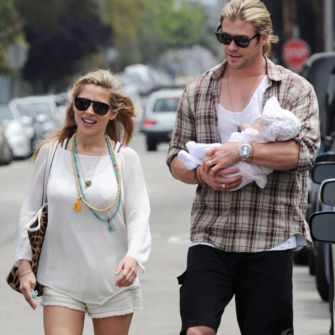 'Thor' star Chris Hemsworth gives fans rare glimpse of his little jet-setter