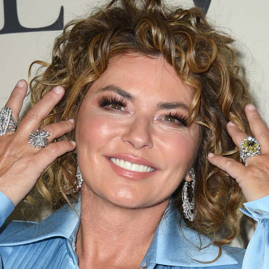 Shania Twain stuns in must-see crop top and funky flares - and wow