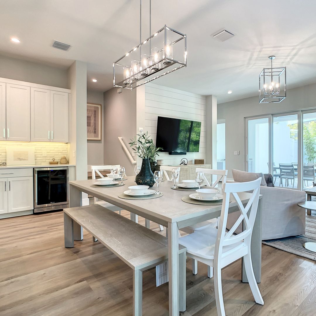 Living room kitchen area Casago villas